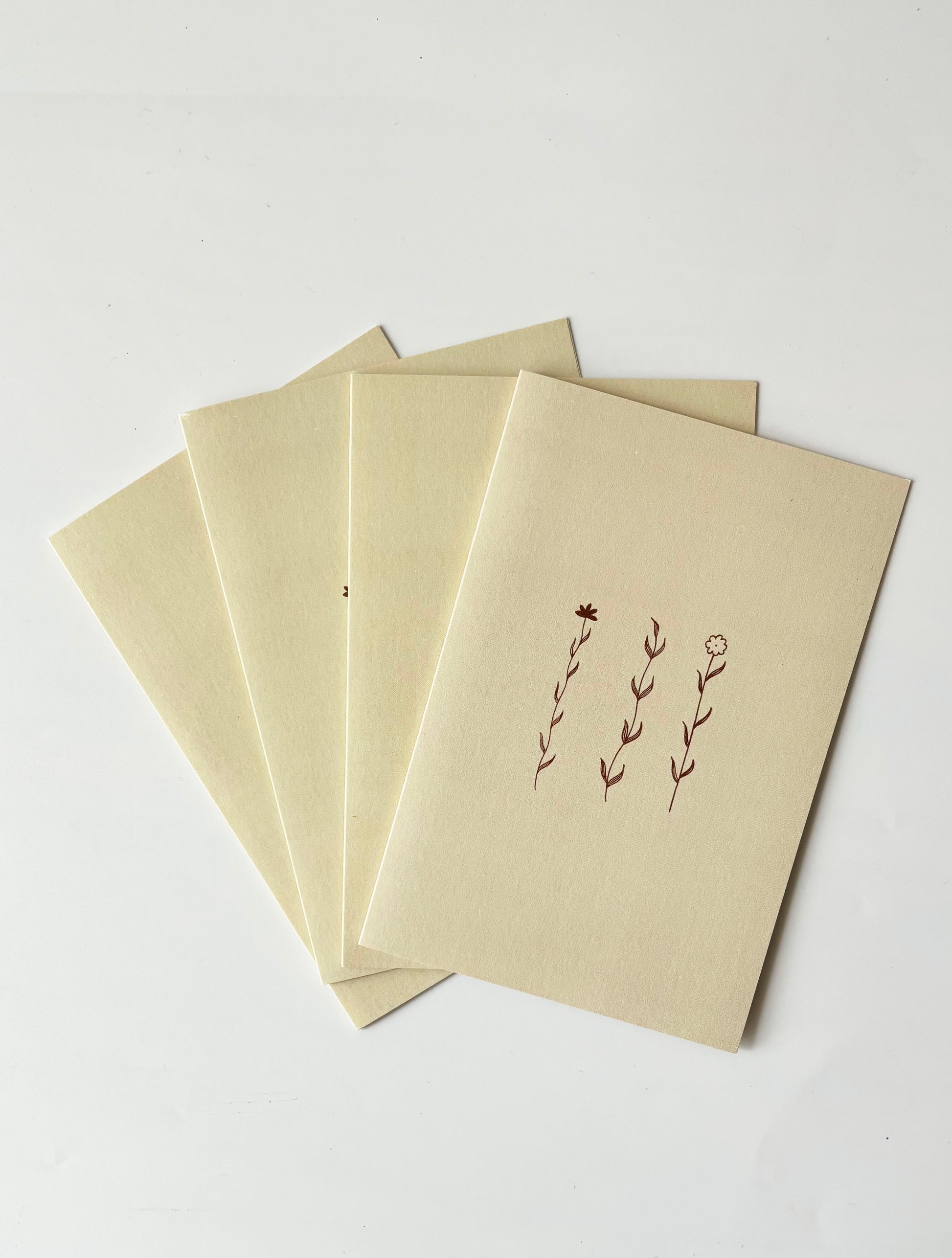 Wildflower Greeting Cards (Set of 4)