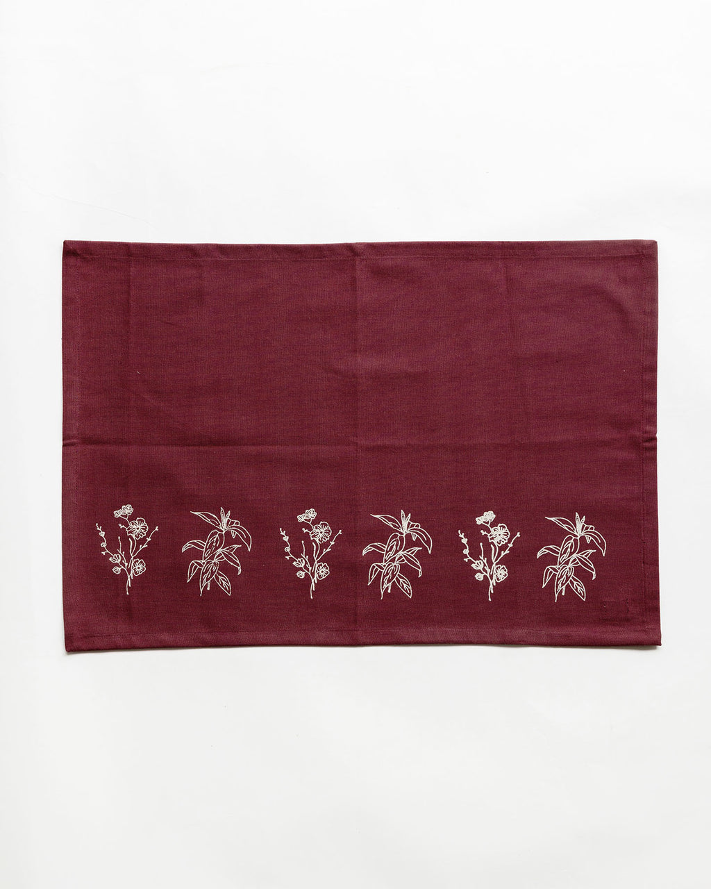 Wildflower Tablemats, Wine ( Set of 2 )