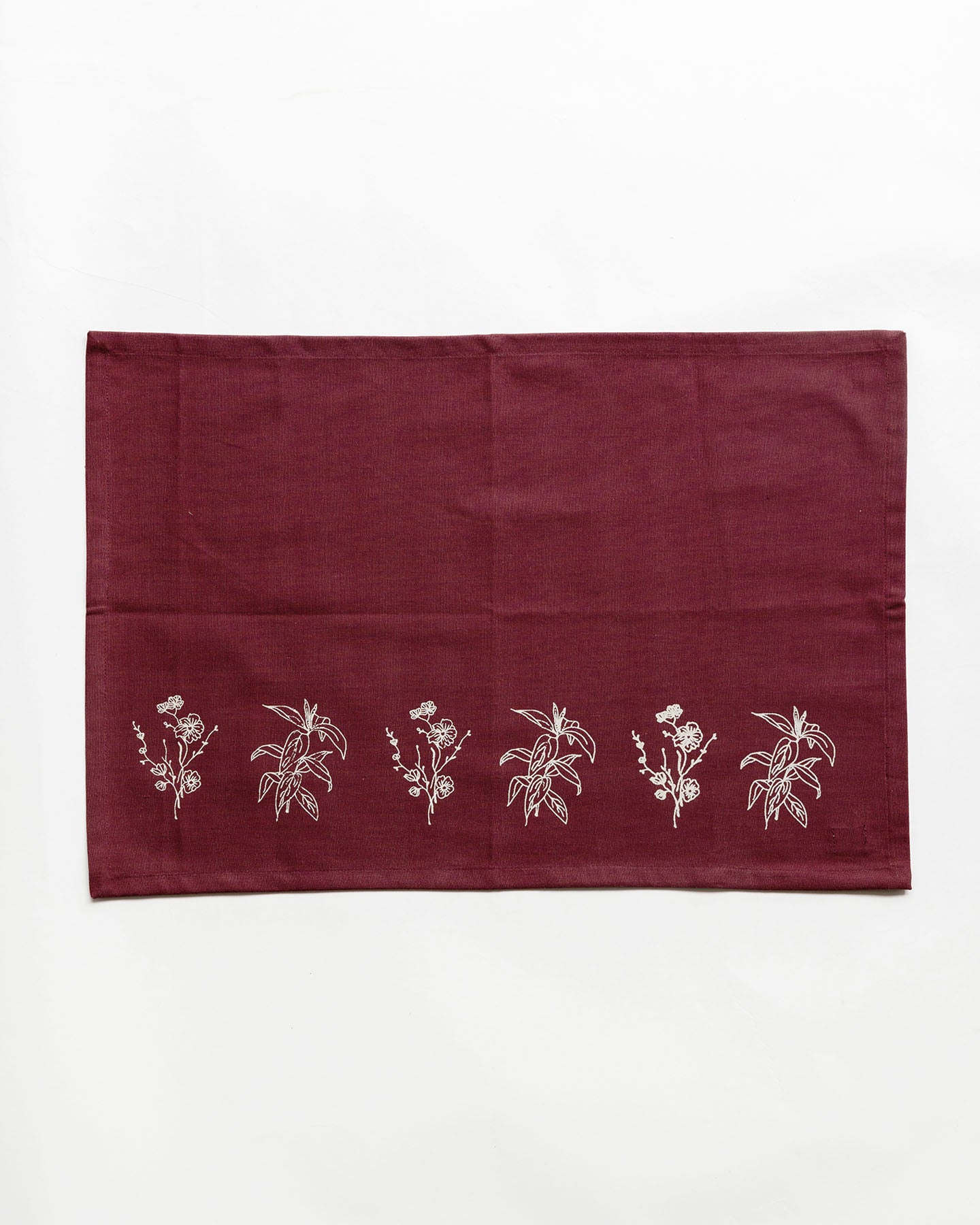 Wildflower Tablemats, Wine ( Set of 2 )