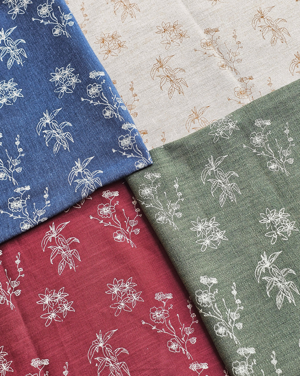 Wildflower Fabric,  Ochre