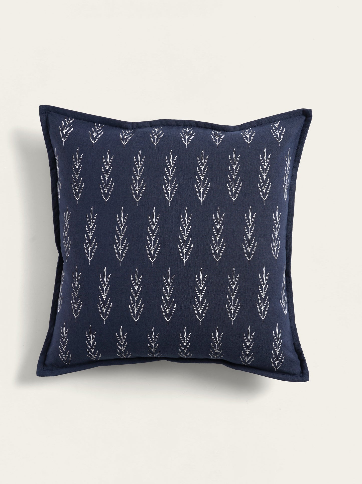 Durba Cushion Cover, Navy Blue (16” X 16”)
