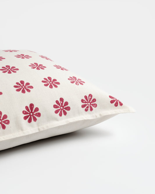Tara Cushion Cover ,Fuschia (16” X 16”)