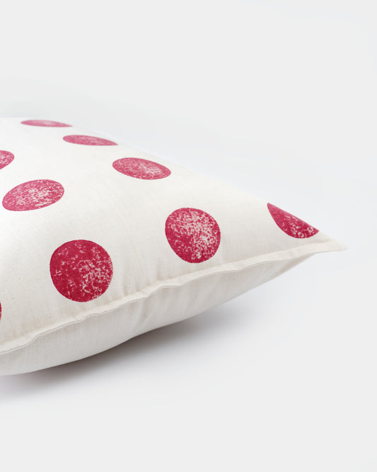 Moon Cushion Cover, Fuschia (16” X 16”)