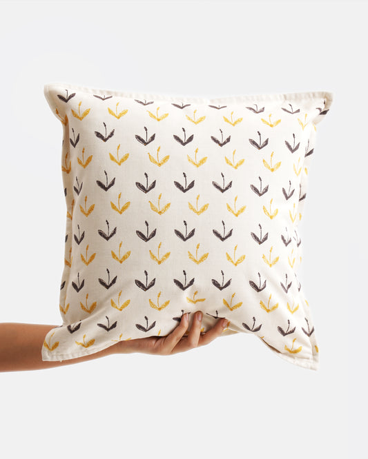 Primrose Cushion Cover ,Yellow (16” X 16”)