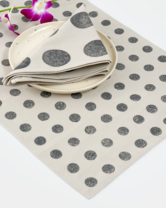 Moon Tablemats ,Dark Grey ( Set of 2 )