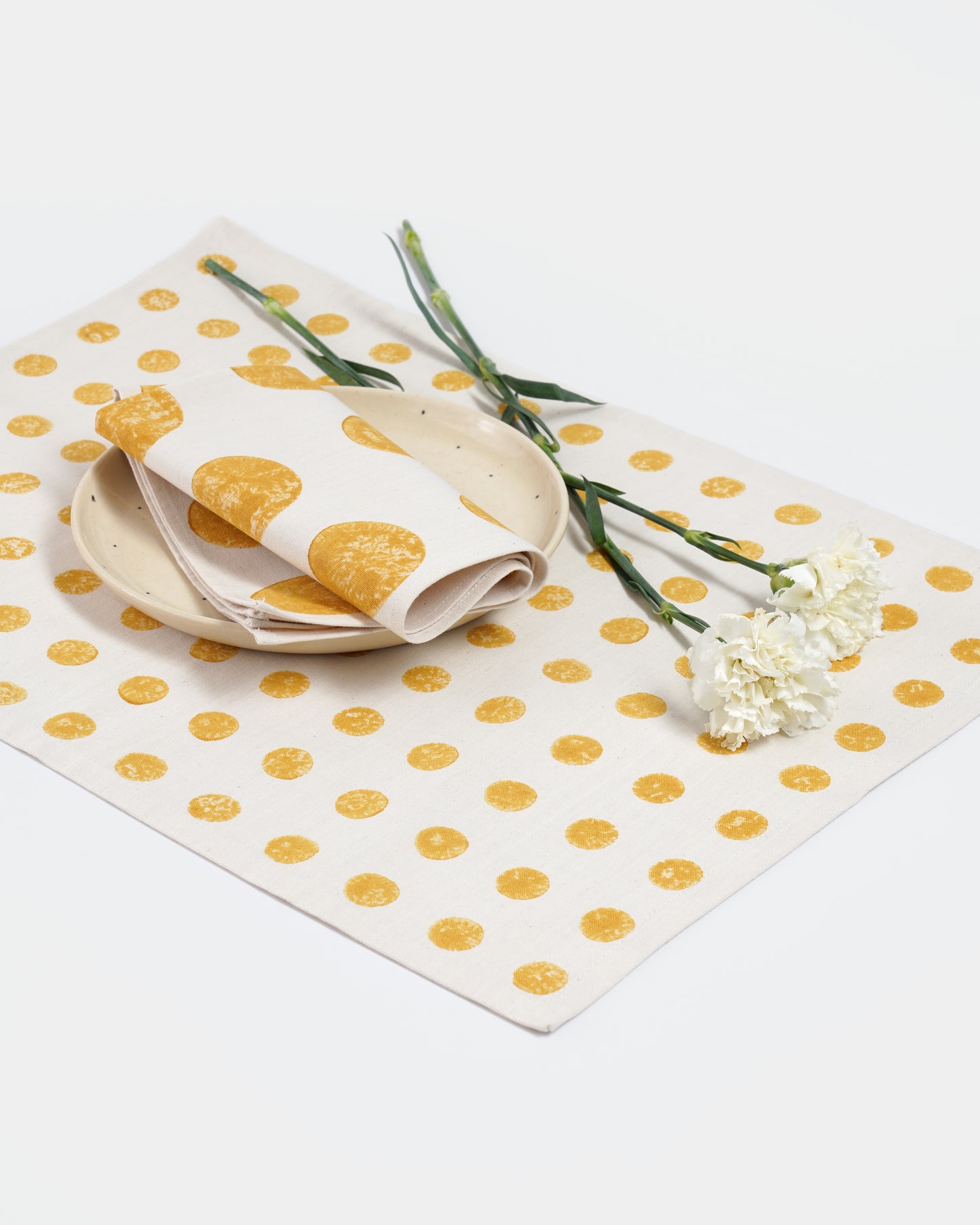 Moon Tablemats ,Mustard ( Set of 2 )
