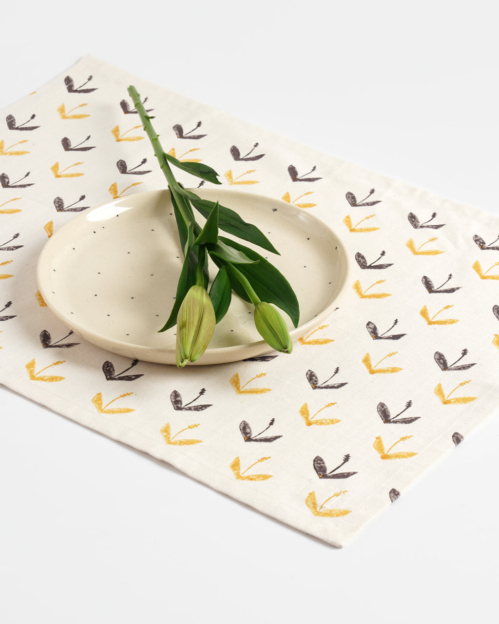 Primrose Tablemats, Mustard ( Set of 2 )