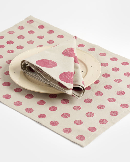 Moon Tablemats, Fuchsia ( Set of 4)