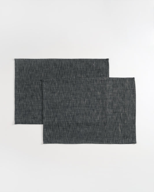 Speckle Tablemats ,Black ( Set of 4 )