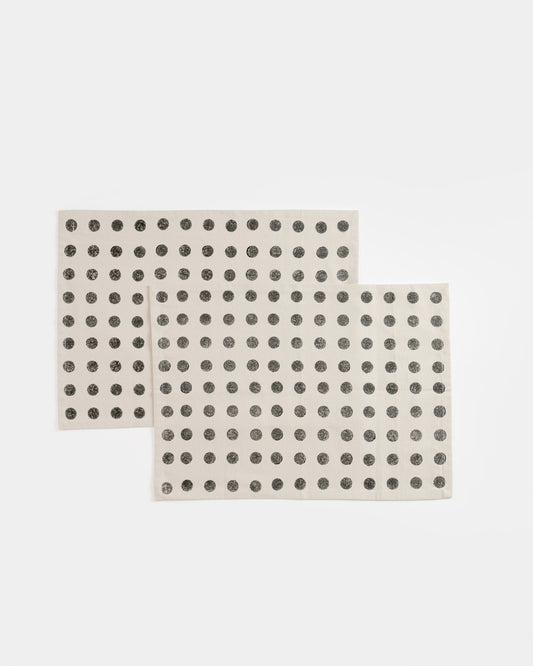 Moon Tablemats ,Dark Grey ( Set of 4 )