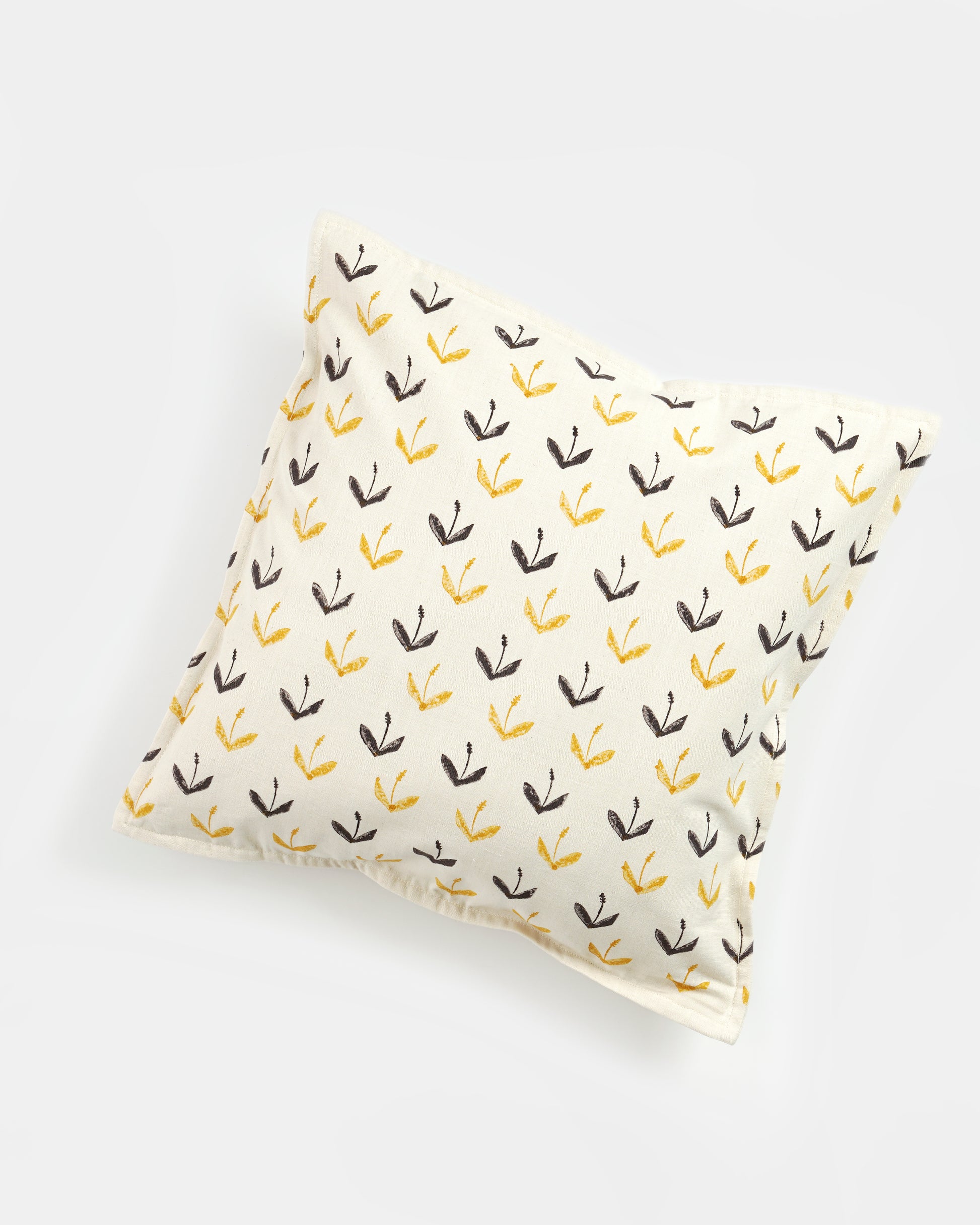 Primrose Cushion Cover, Yellow (16” X 16”)