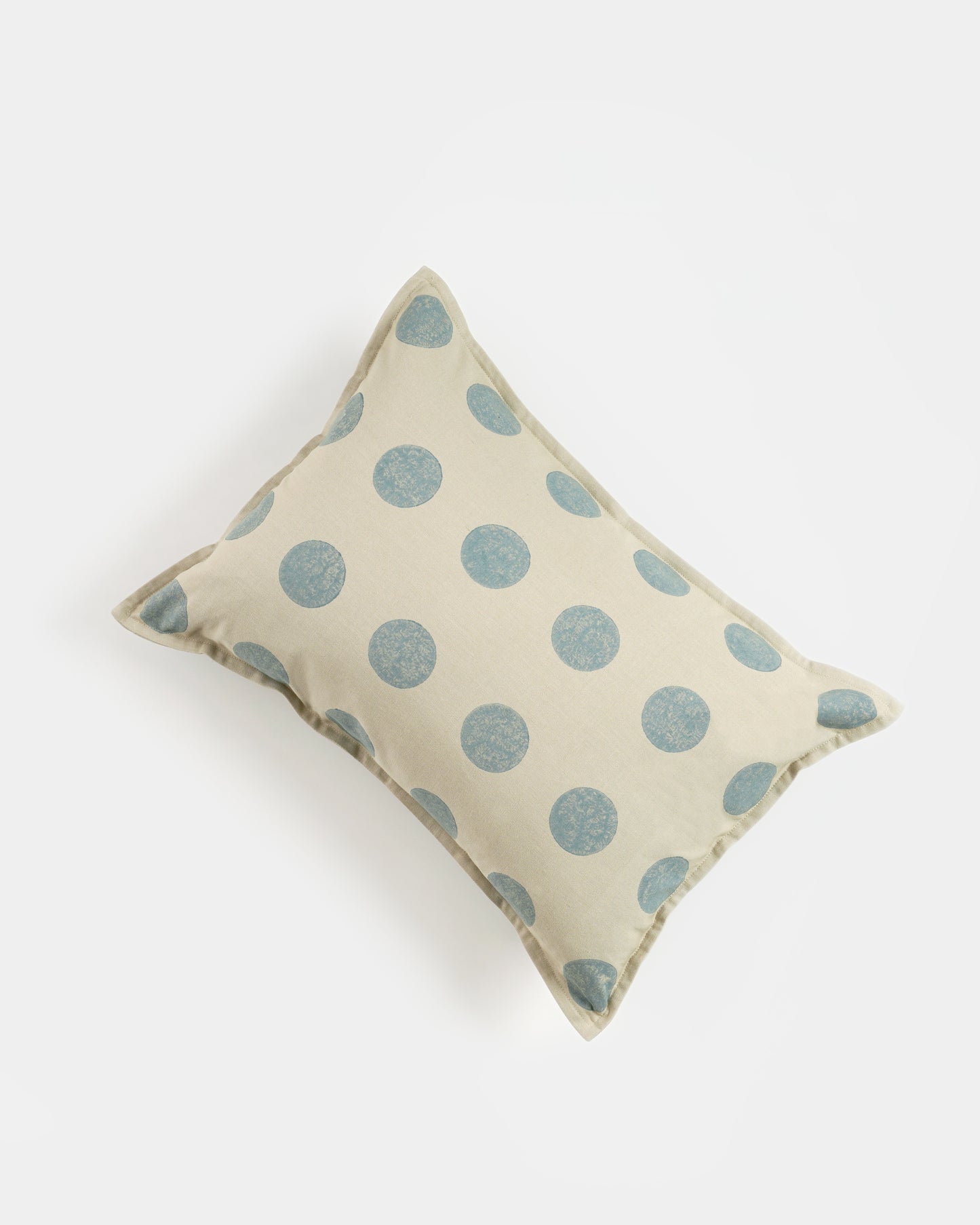 Moon Lumbar Cushion Cover, Blue (14” X 20”)