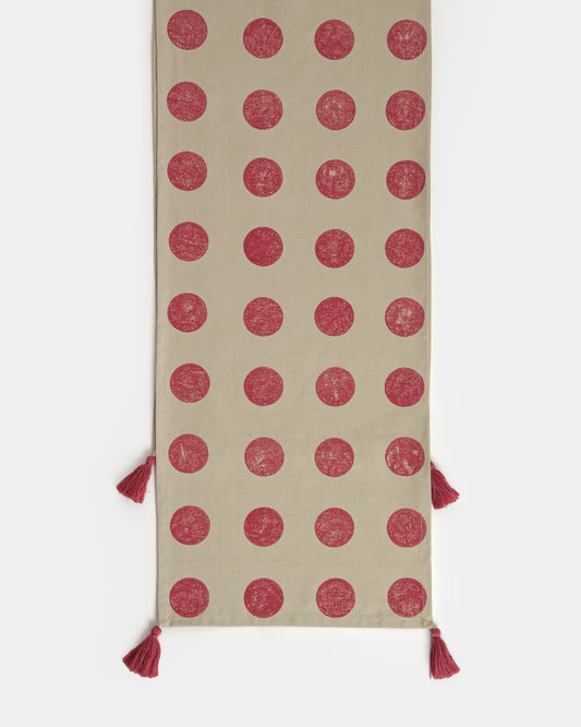 Moon Table Runner ,Fushia