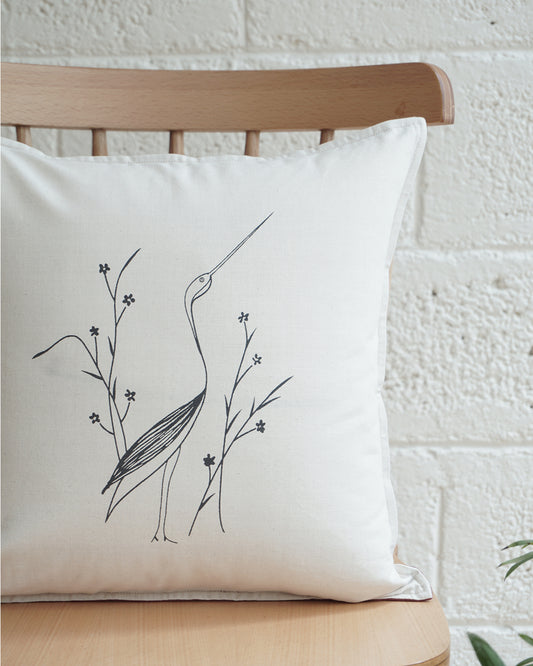 Crane Cushion Cover (16” X 16”)