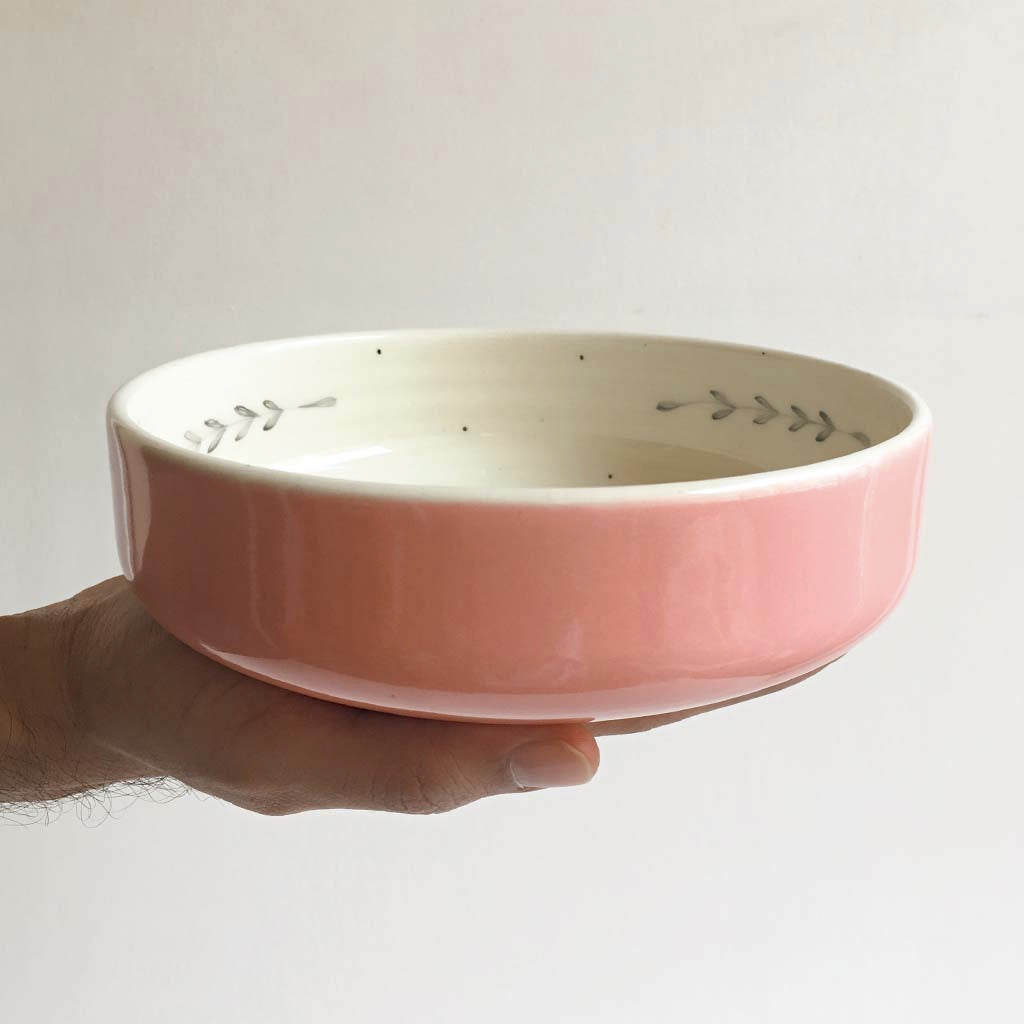 Durba Pasta Bowl, Pink