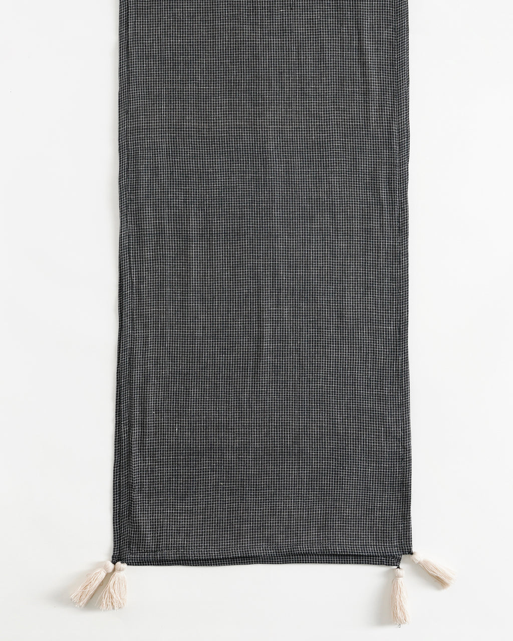 Checkered Tablerunner, Black