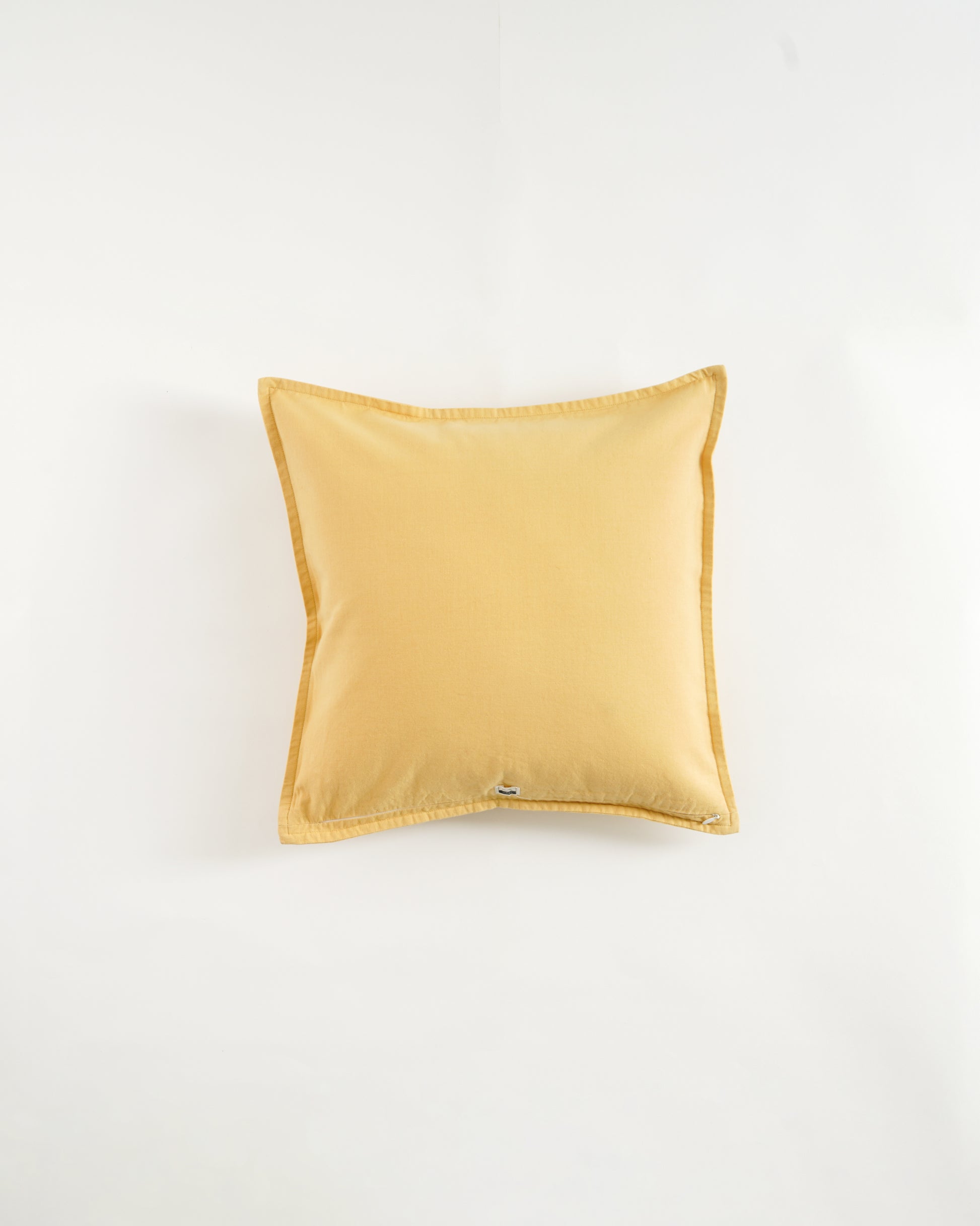 Magnolia Cushion Cover, Yellow (16” X 16”)