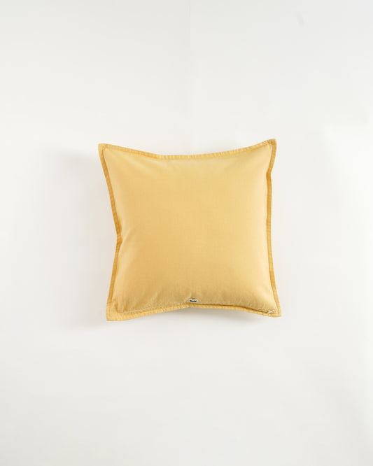 Magnolia Cushion Cover, Yellow (16” X 16”)