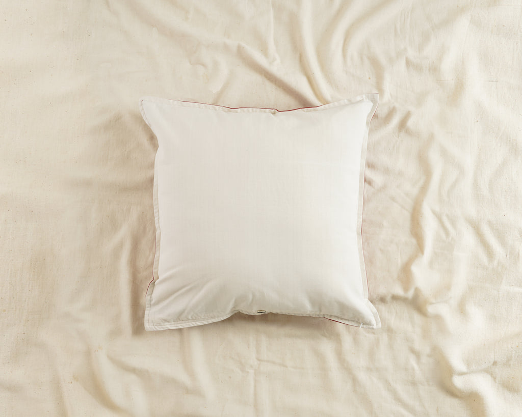 Charulata Cushion Cover, Rose Pink (18” X 18”)