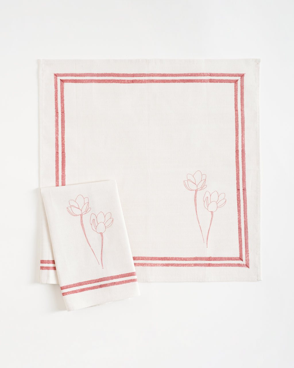 Orchid Napkins, Rose Pink (Set of 2)