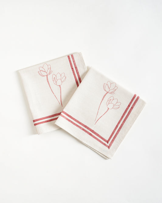 Orchid Napkins, Rose Pink (Set of 4)