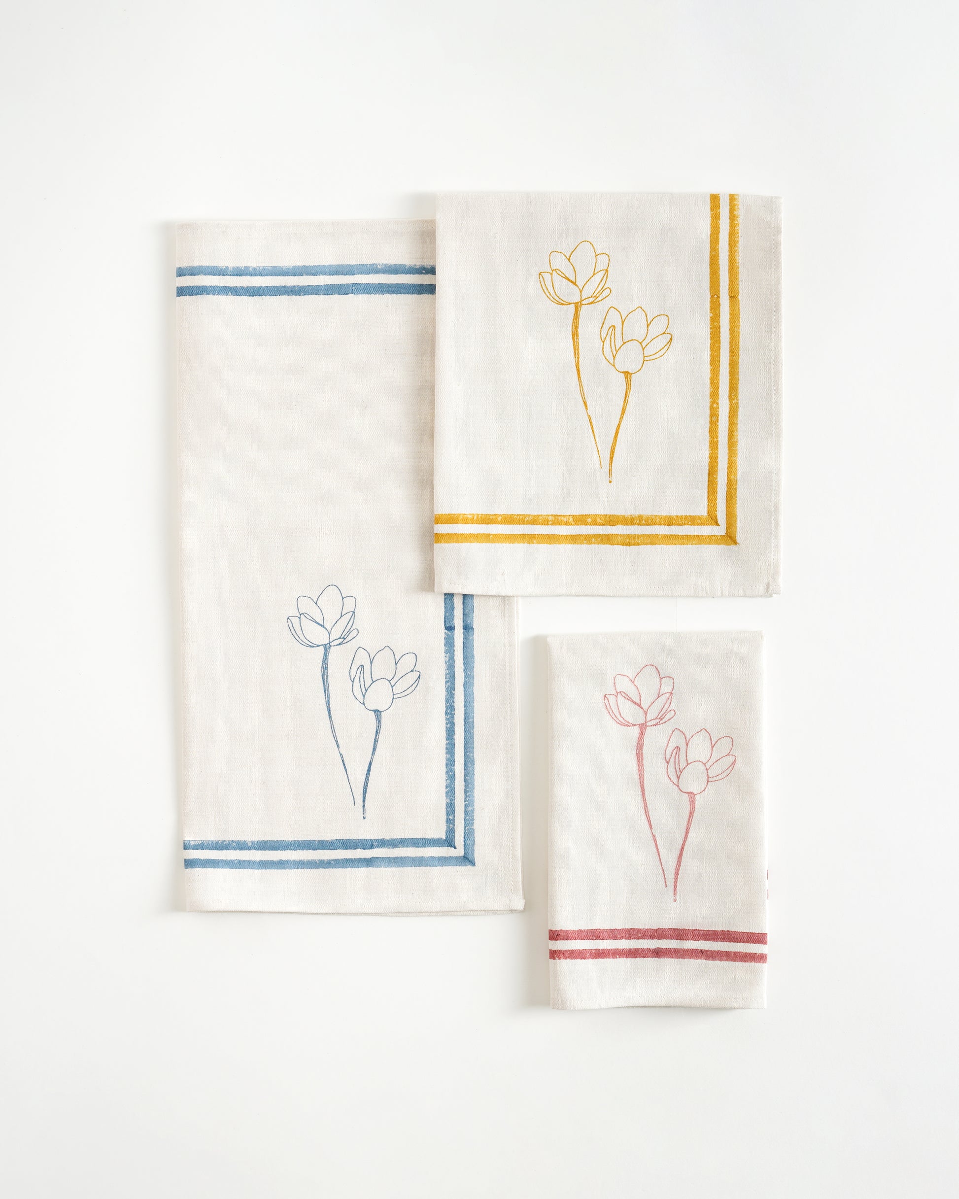 Orchid Napkins, Corn Yellow (Set of 4)