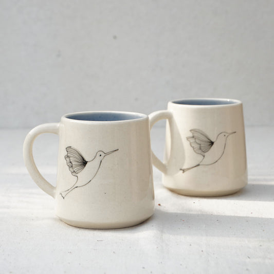 Pakhi Coffee Mugs, Blue (Set of 2)