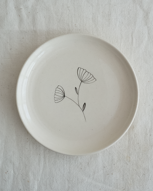 Poppy Tapas Plates (Set of 2)