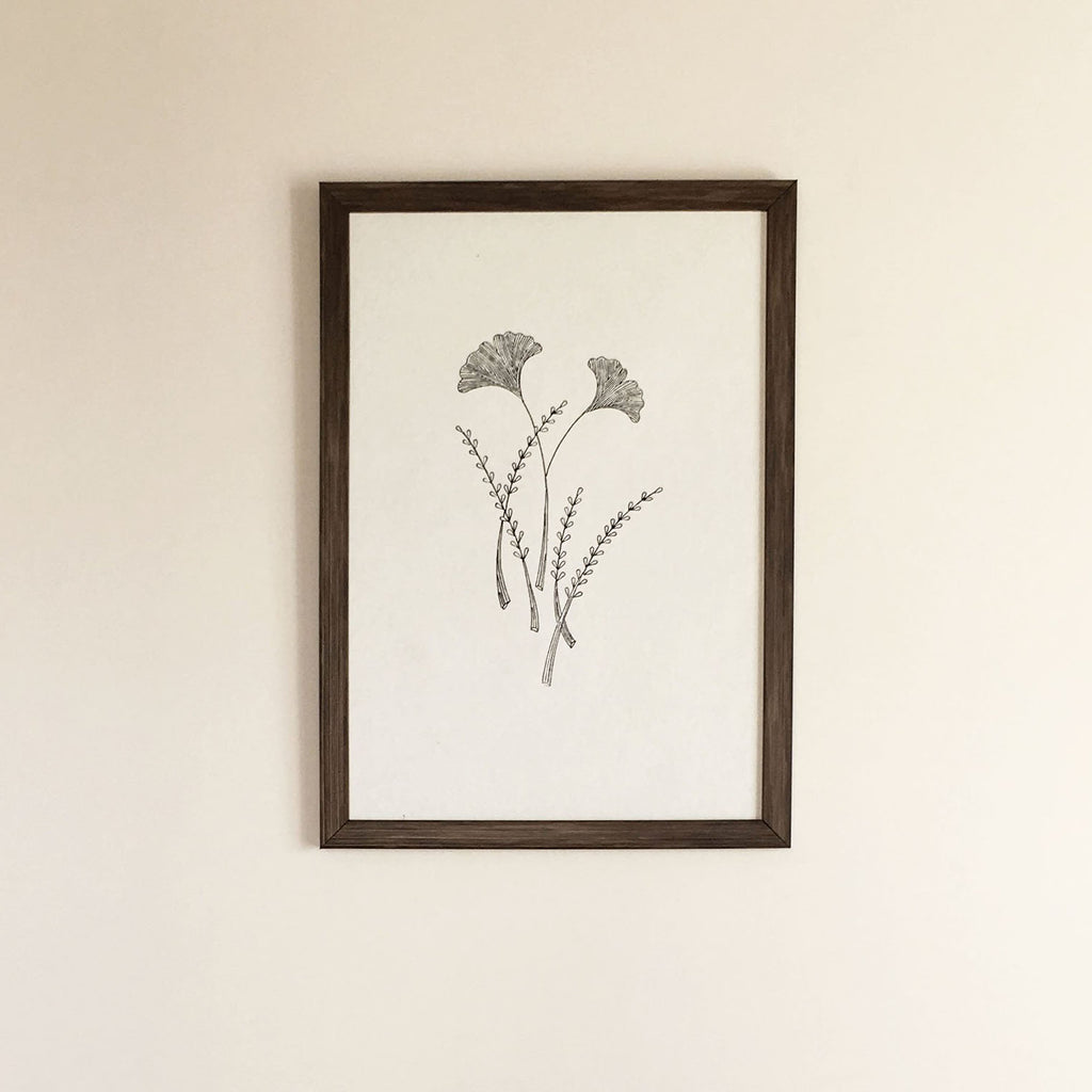 Gingko Art Frame (Width: 12" Height : 17" )