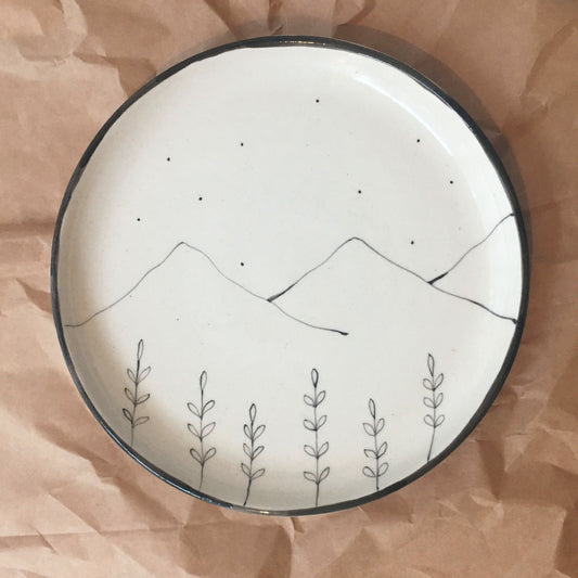Hills & Wildflower Quarter Plates (Set of 2)